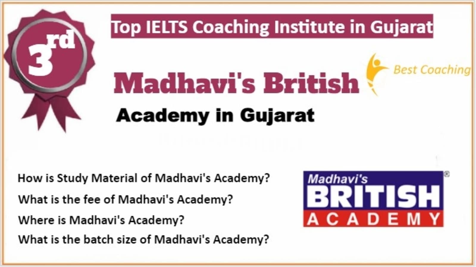 Rank 3 Best IELTS Coaching in Gujarat