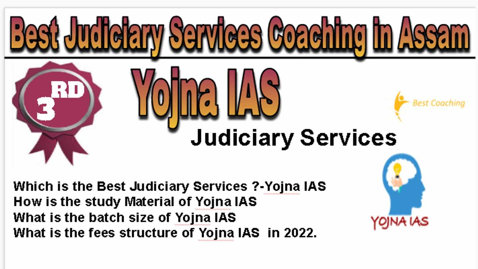 Rank 3 Best Judiciary Services Coaching in Assam