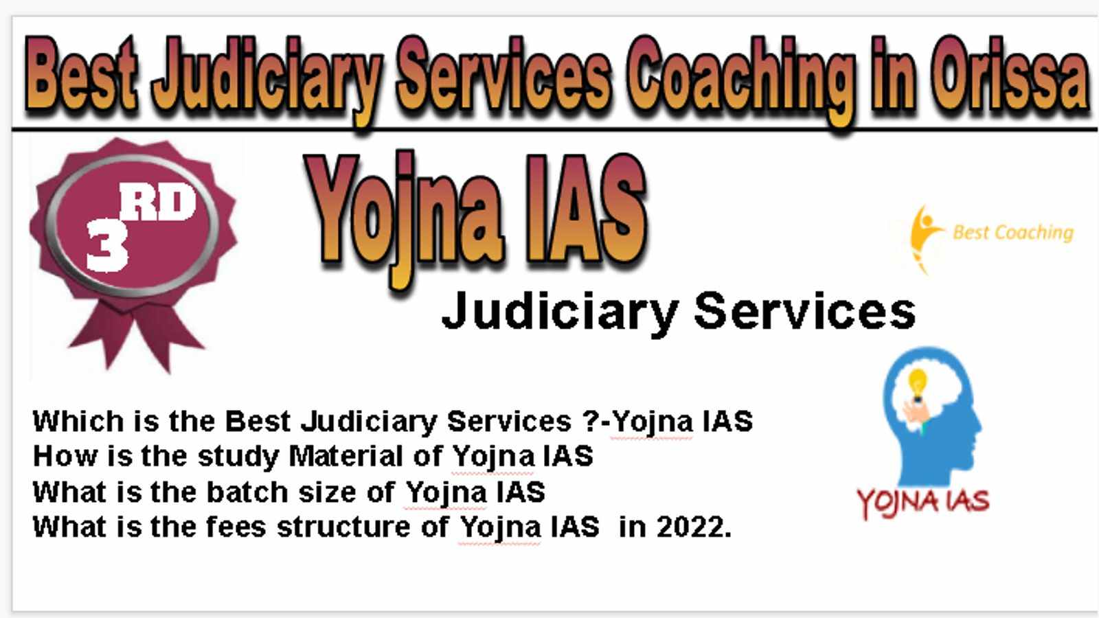 Rank 3 Best Judiciary Services Coaching in Orissa