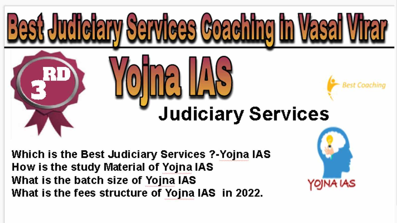Rank 3 Best Judiciary Services Coaching in Vasai and Virar