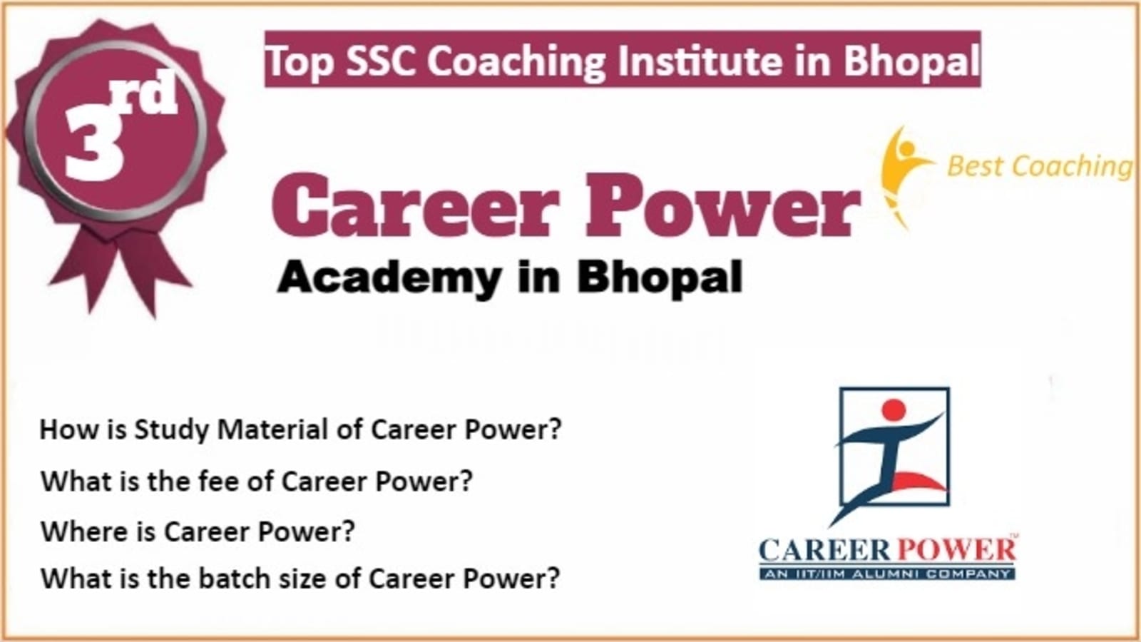 Rank 3 Best SSC Coaching in Bhopal