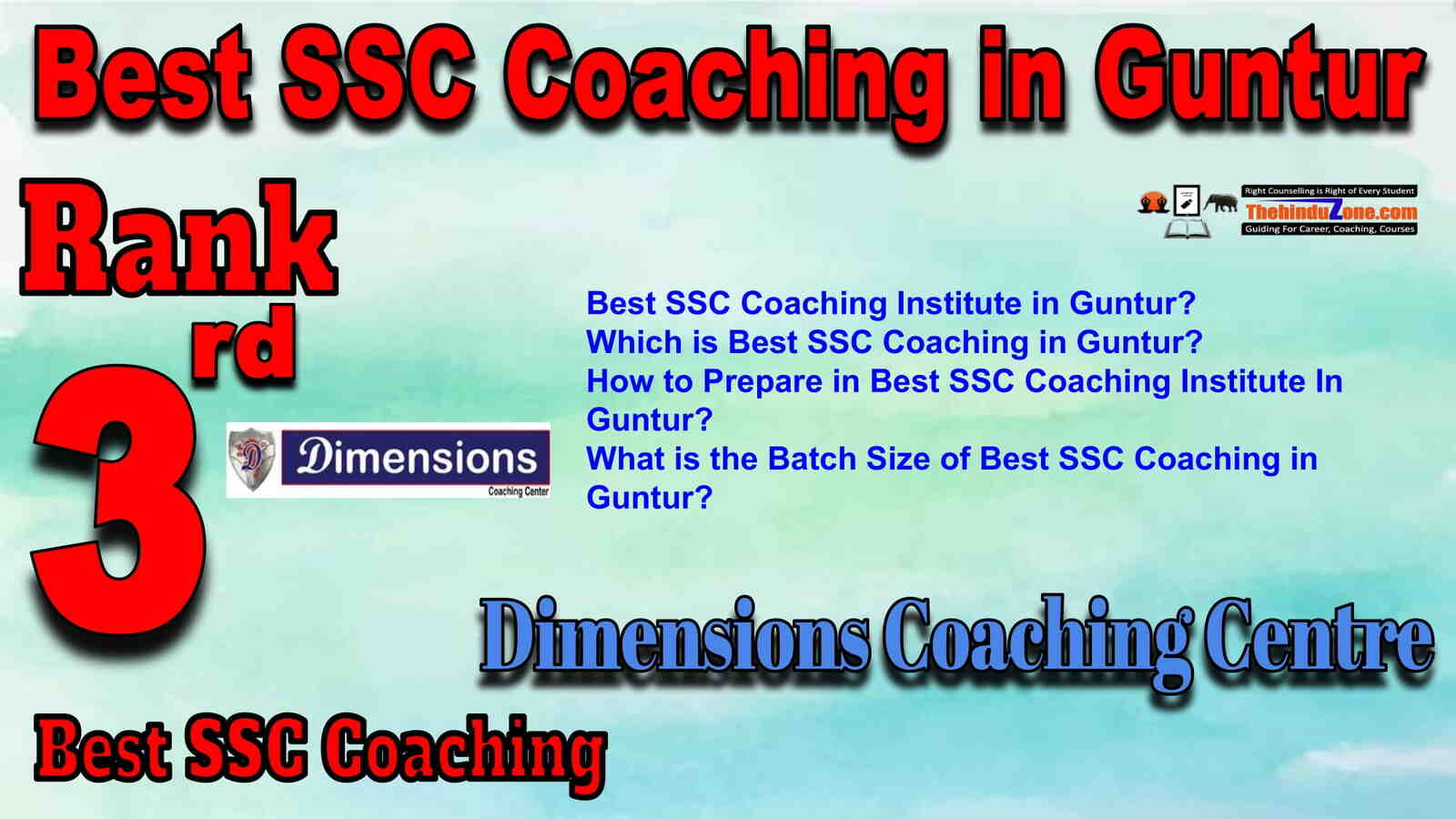 Rank 3 Best SSC Coaching in Guntur
