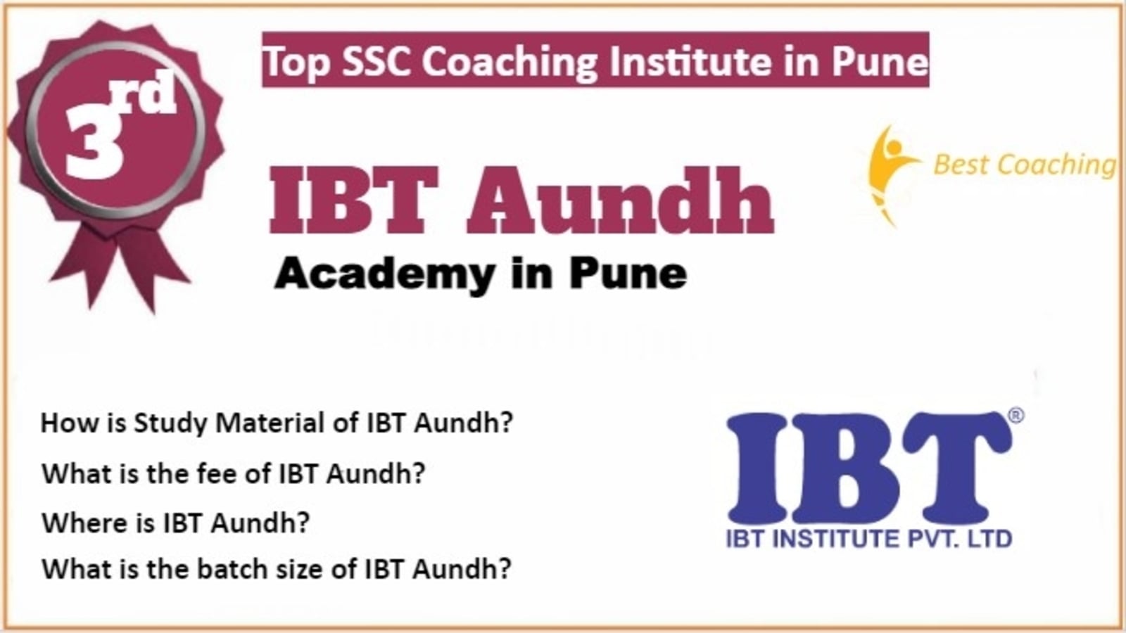Rank 3 Best SSC Coaching in Pune