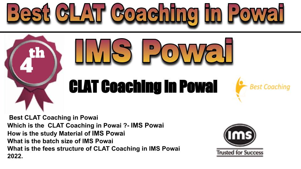 Rank 4 Best CLAT Coaching in Powai