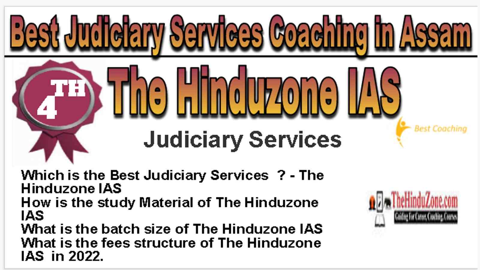 Rank 4 Best Judiciary Services Coaching in Assam
