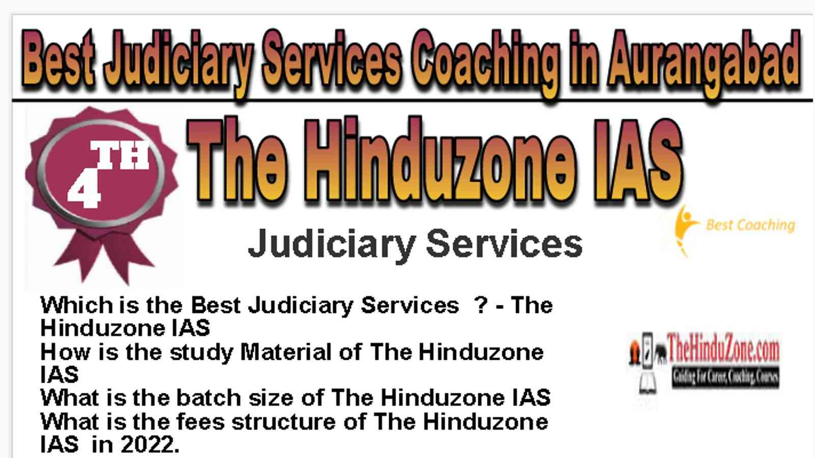 Rank 4 Best Judiciary Services Coaching in Aurangabad