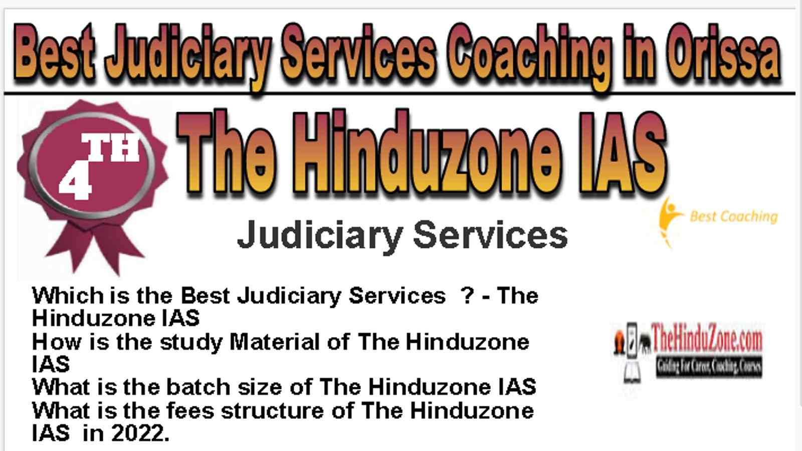 Rank 4 Best Judiciary Services Coaching in Orissa