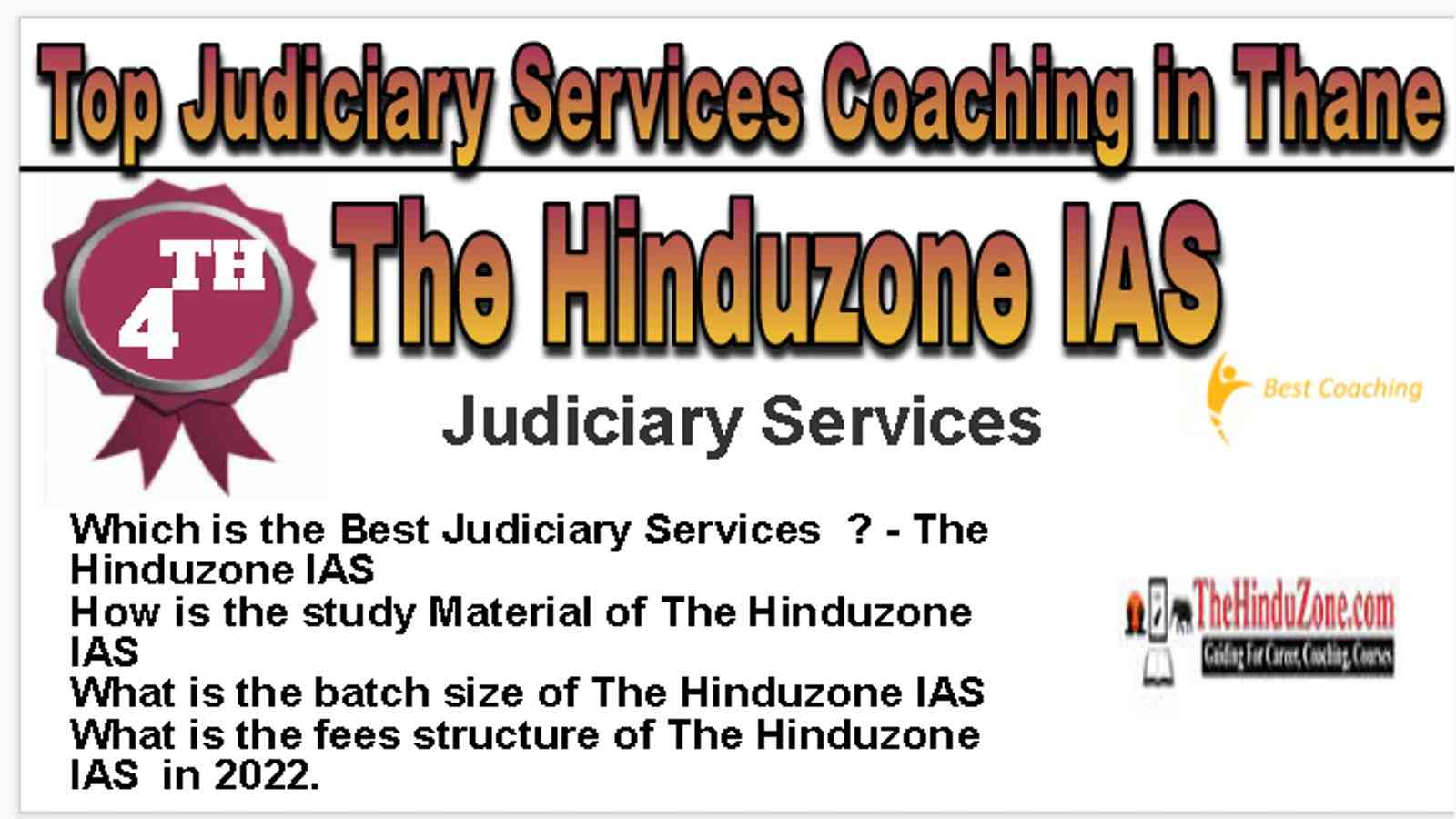 Rank 4 Best Judiciary Services Coaching in Thane