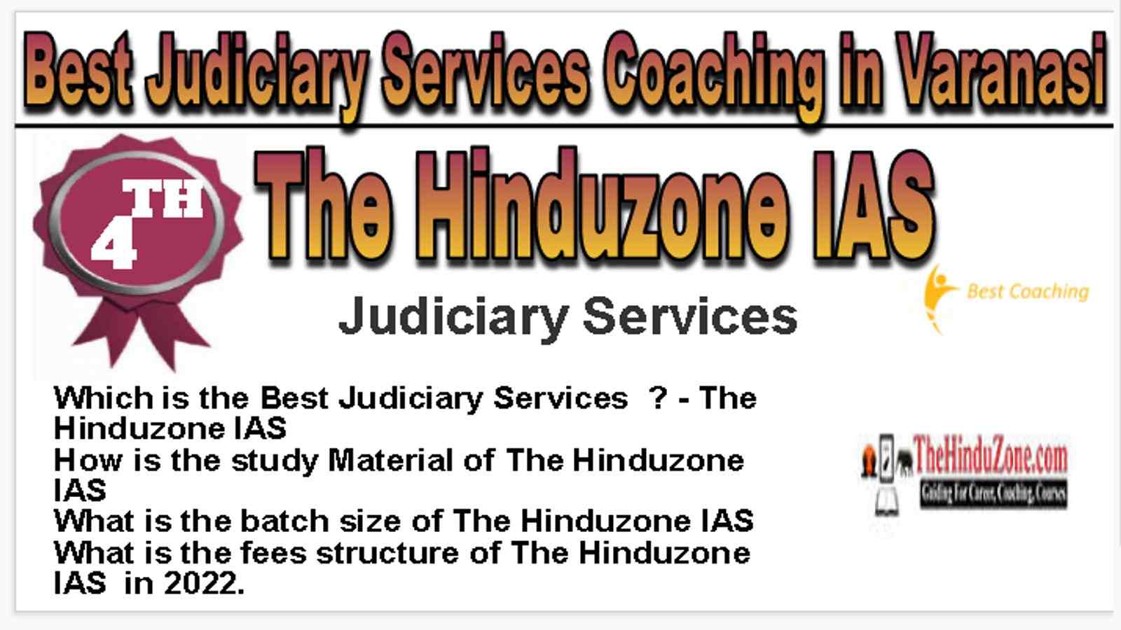 Rank 4 Best Judiciary Services Coaching in Varanasi