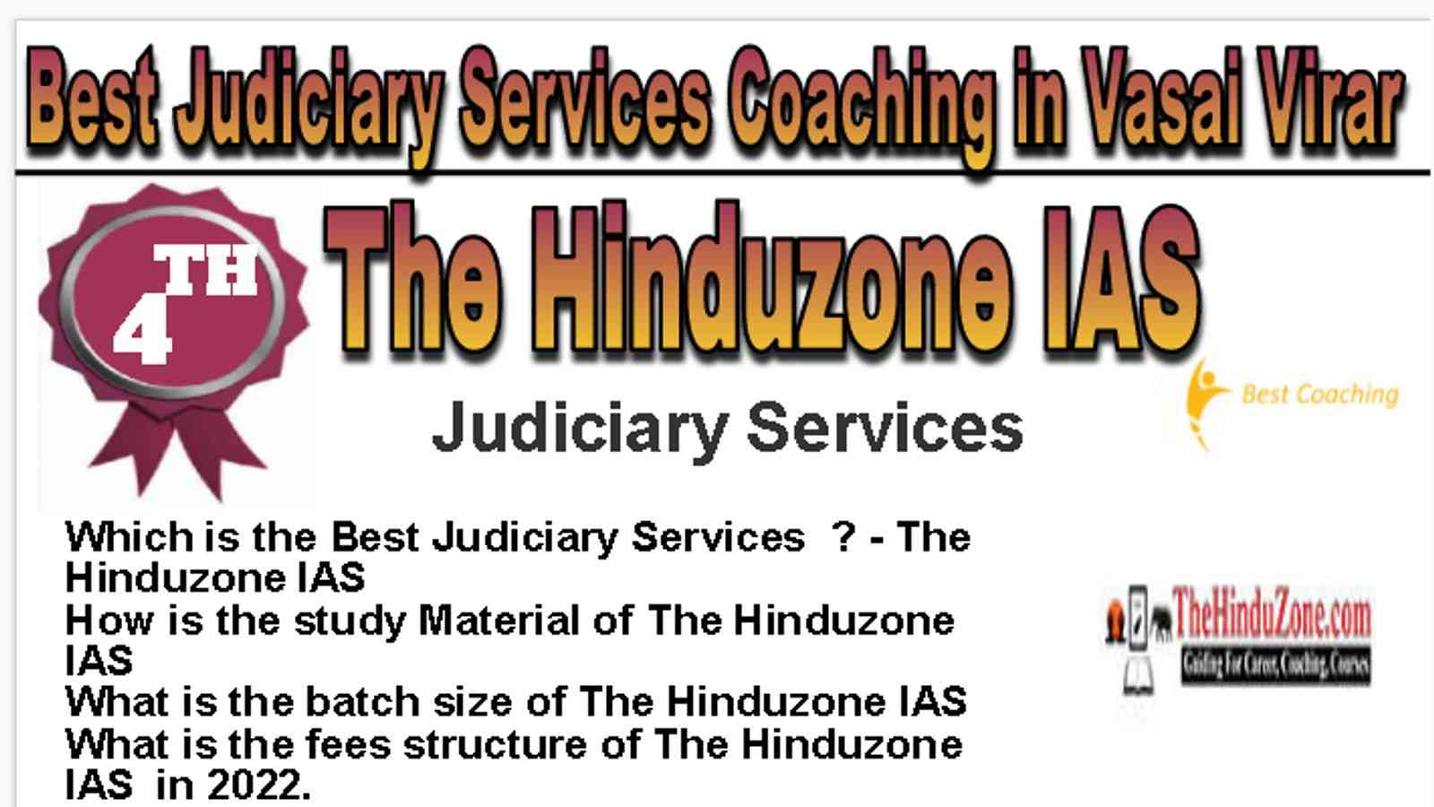 Rank 4 Best Judiciary Services Coaching in Vasai and Virar
