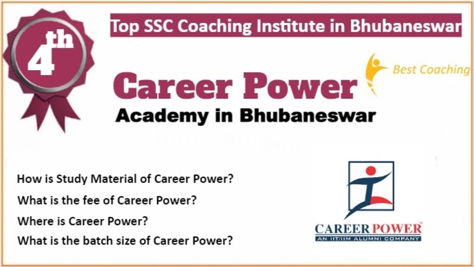 Rank 4 Best SSC Coaching in Bhubaneswar