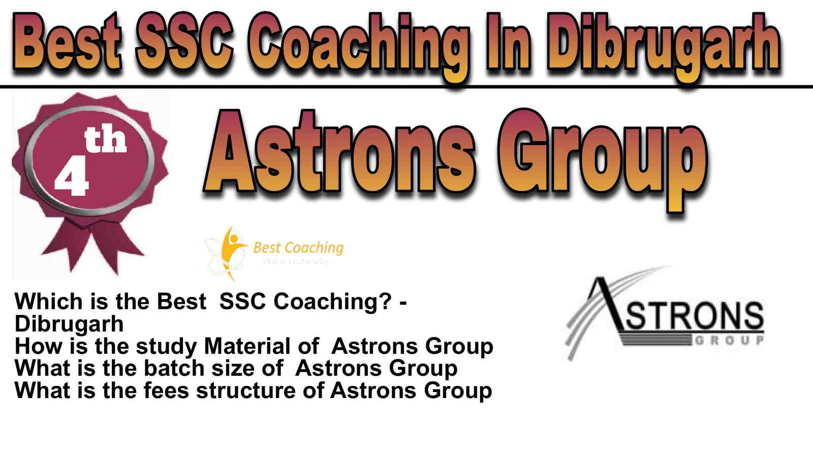 Rank 4 Best SSC Coaching in Dibrugarh