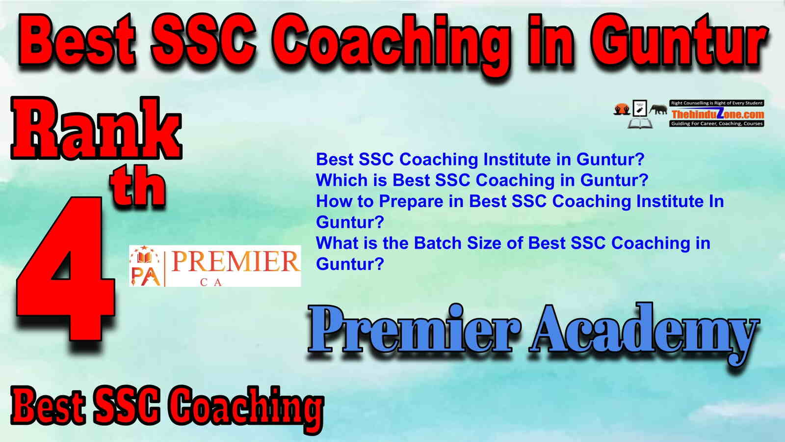 Rank 4 Best SSC Coaching in Guntur