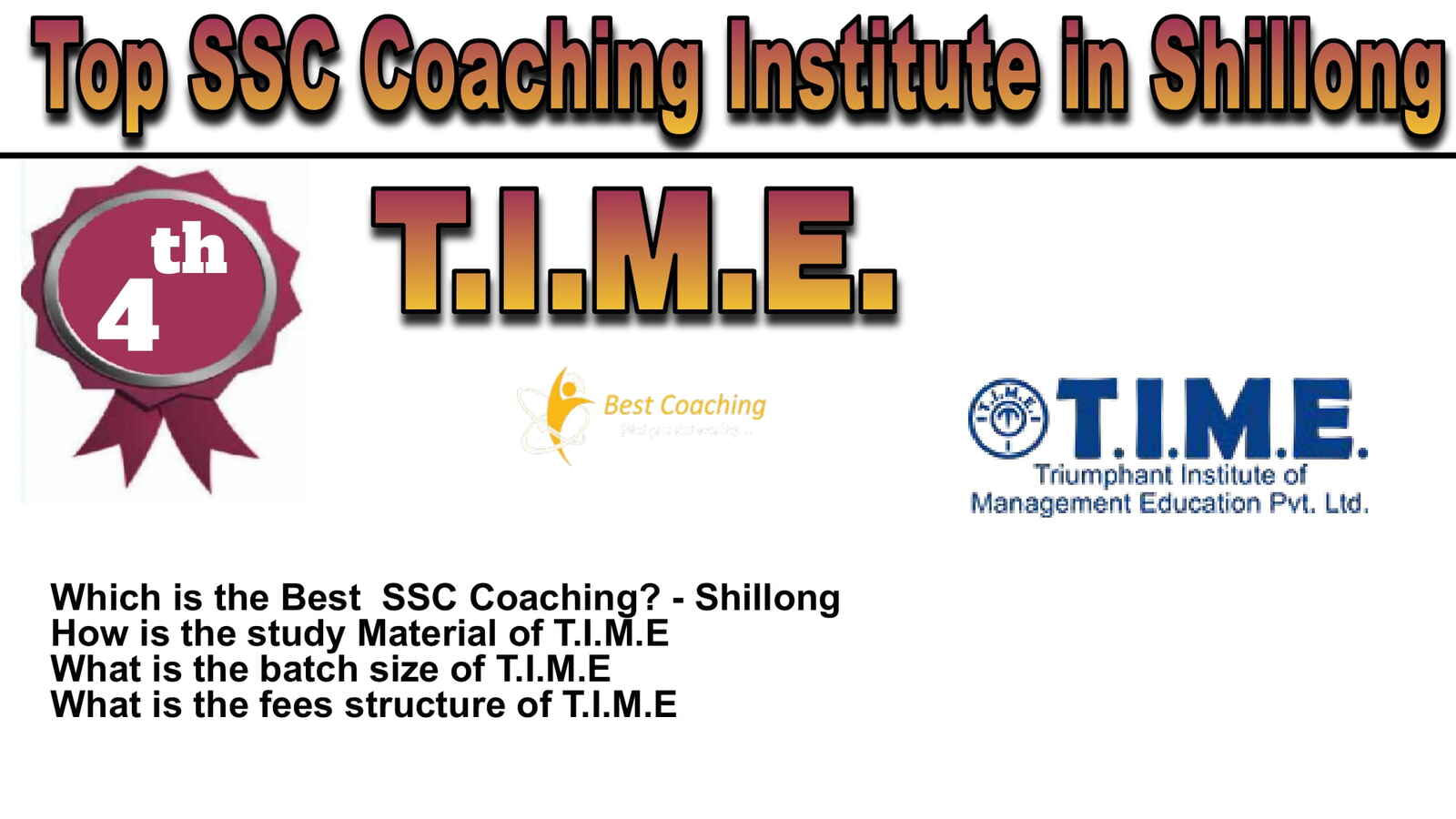 Rank 4 Best SSC Coaching in Shillong