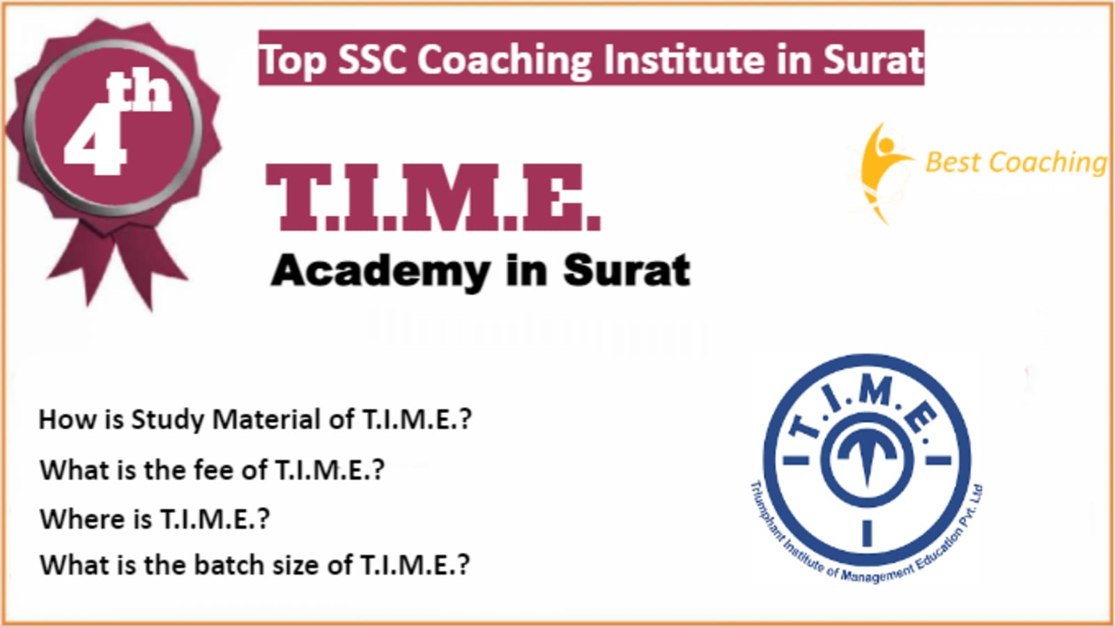 Rank 4 Best SSC Coaching in Surat