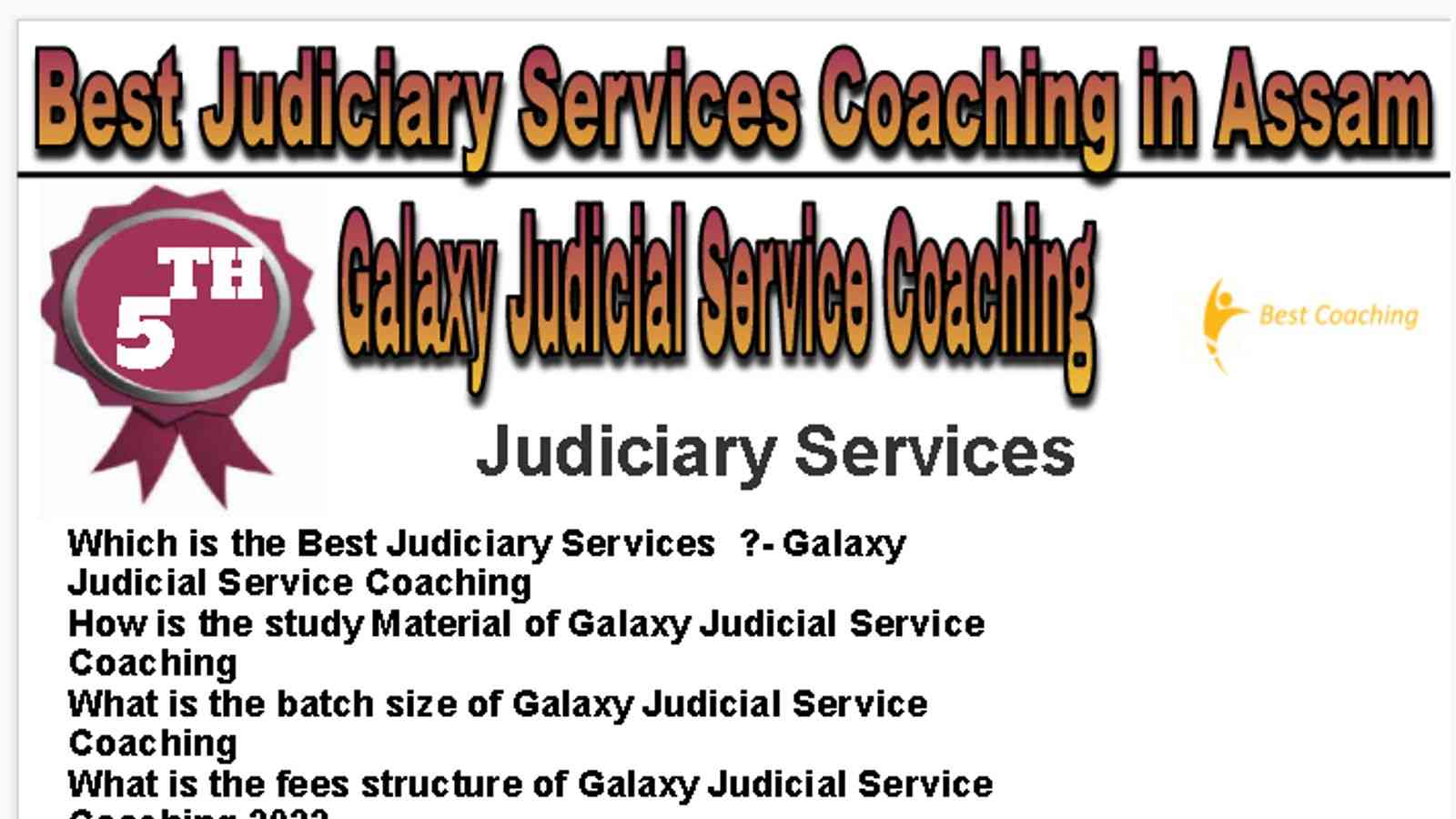 Rank 4 Best Judiciary Services Coaching in Assam