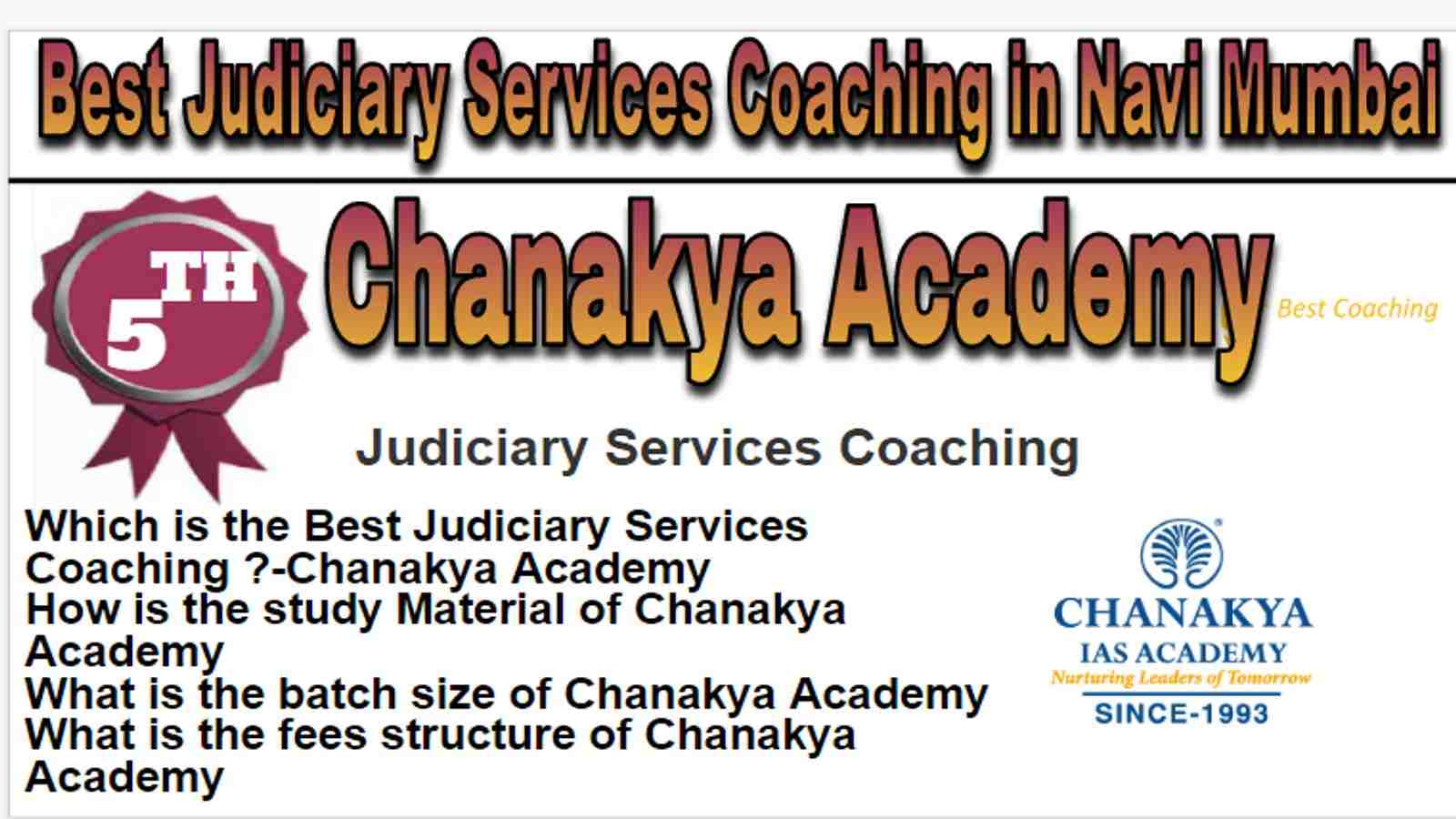 Rank 5 Best Judiciary Services Coaching in Navi Mumbai