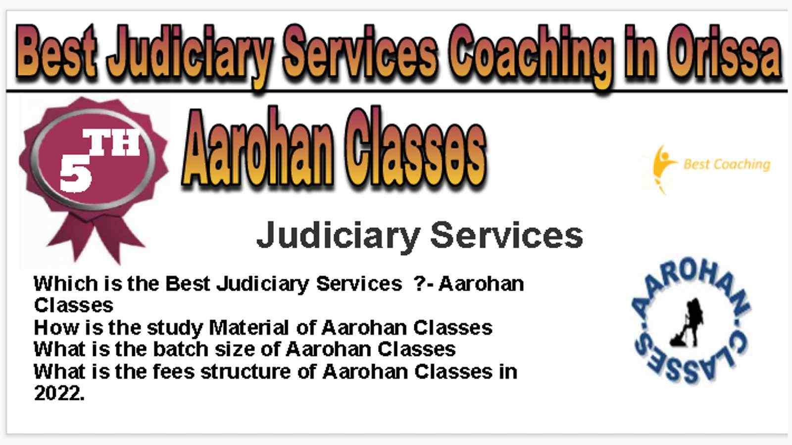 Rank 5 Best Judiciary Services Coaching in Orissa
