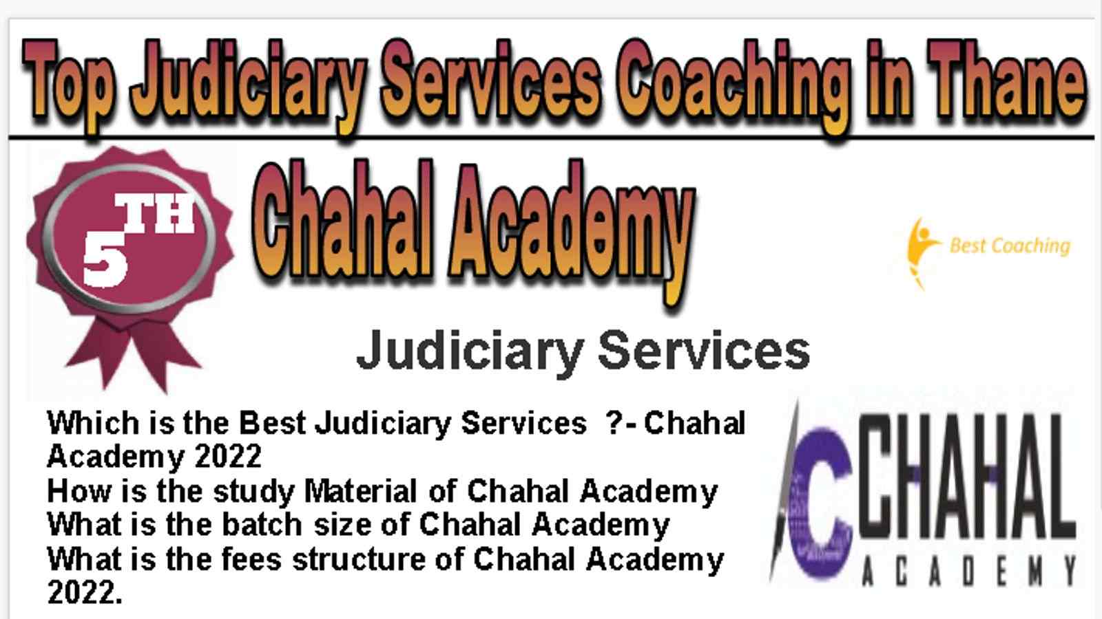 Rank 5 Best Judiciary Services Coaching in Thane