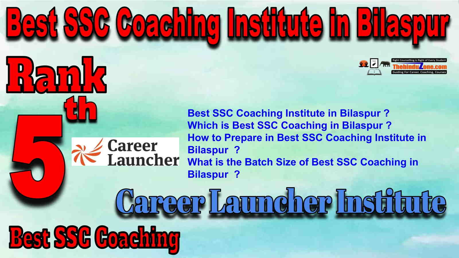 Rank 5 Best SSC Coaching in Bilaspur