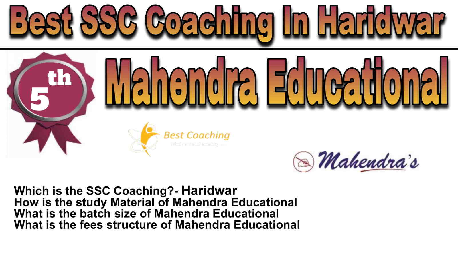 Rank 5 Best SSC Coaching in Haridwar