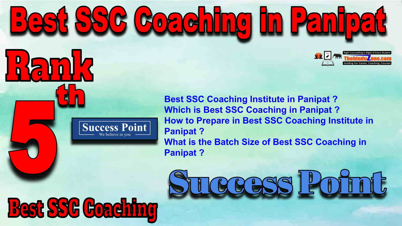 Rank 5 Best SSC Coaching in Panipat