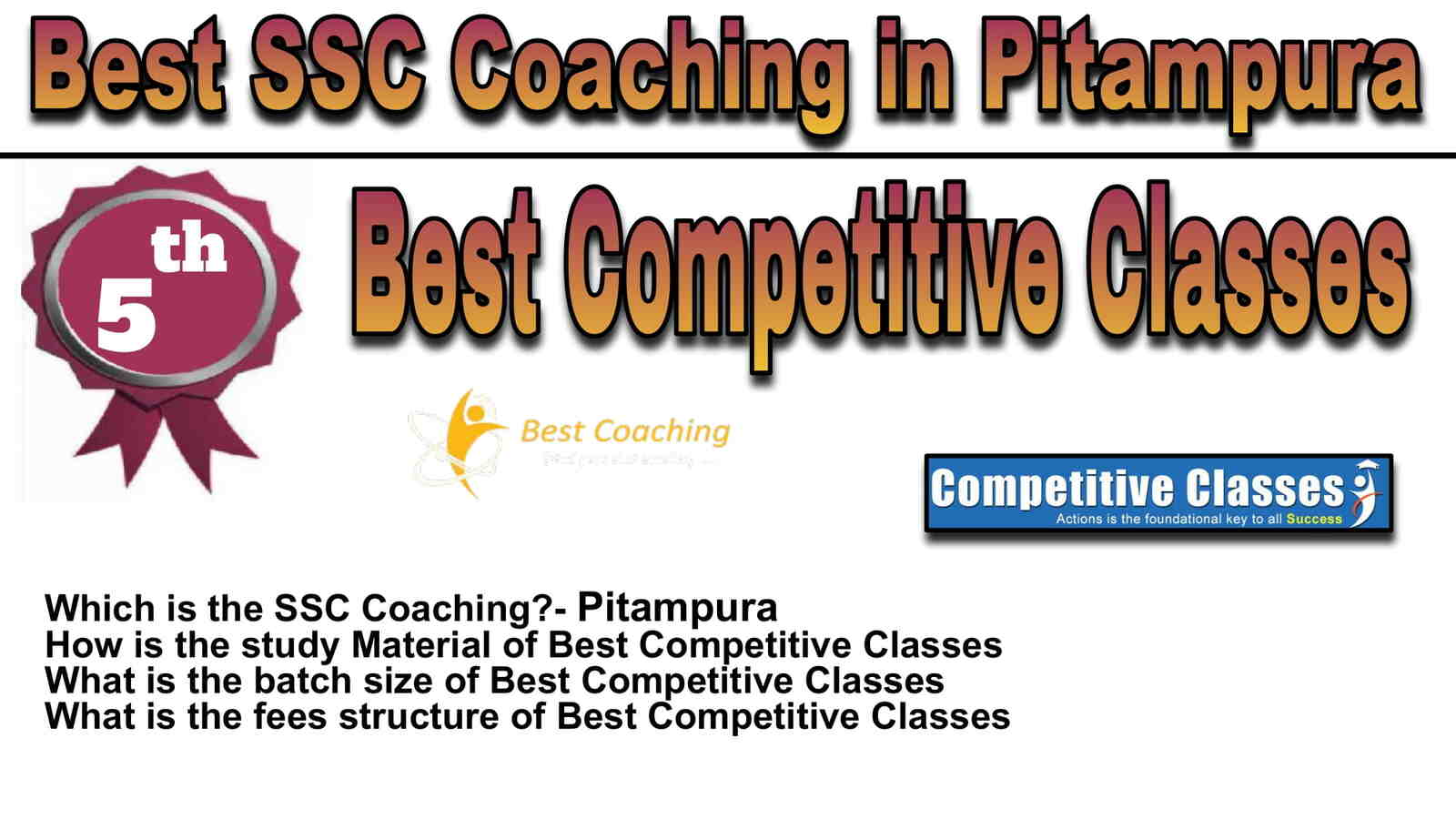 Rank 5 Best SSC Coaching in Pitampura