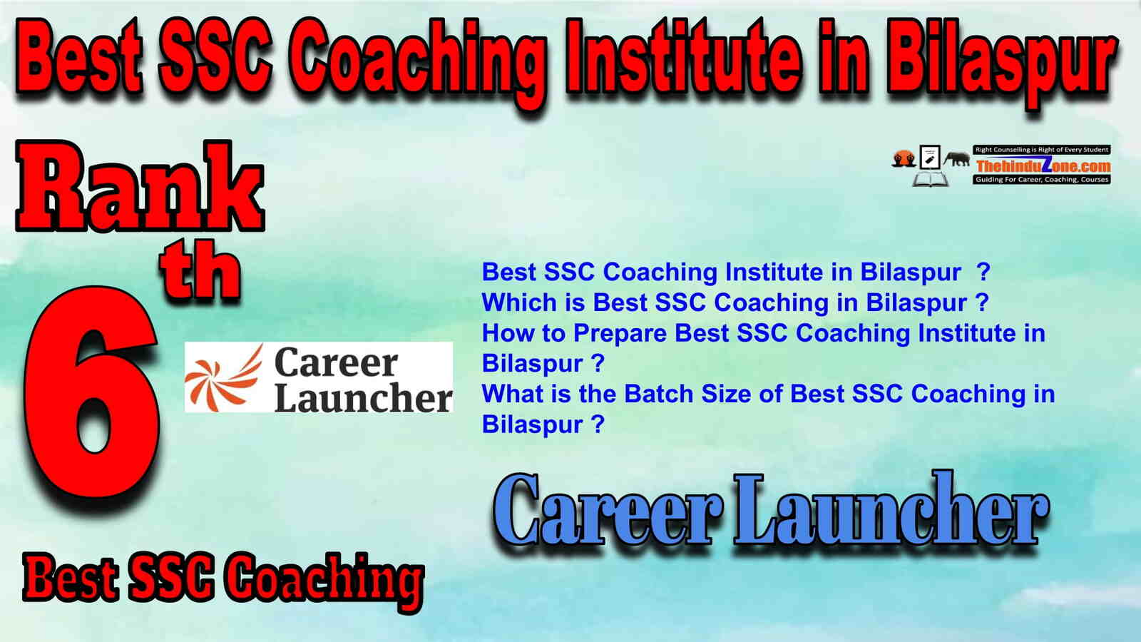 Rank 6 Best SSC Coaching in Bilaspur