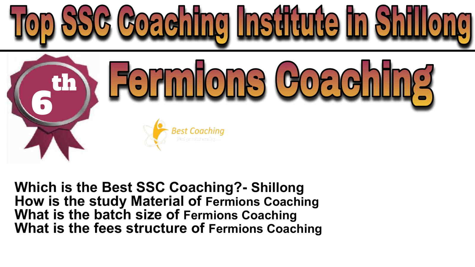 Rank 6 Best SSC Coaching in Shillong