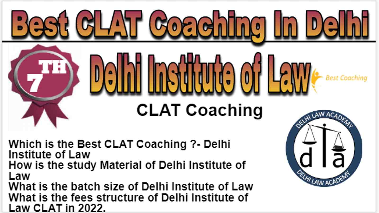 Rank 7 Best CLAT Coaching In Delhi
