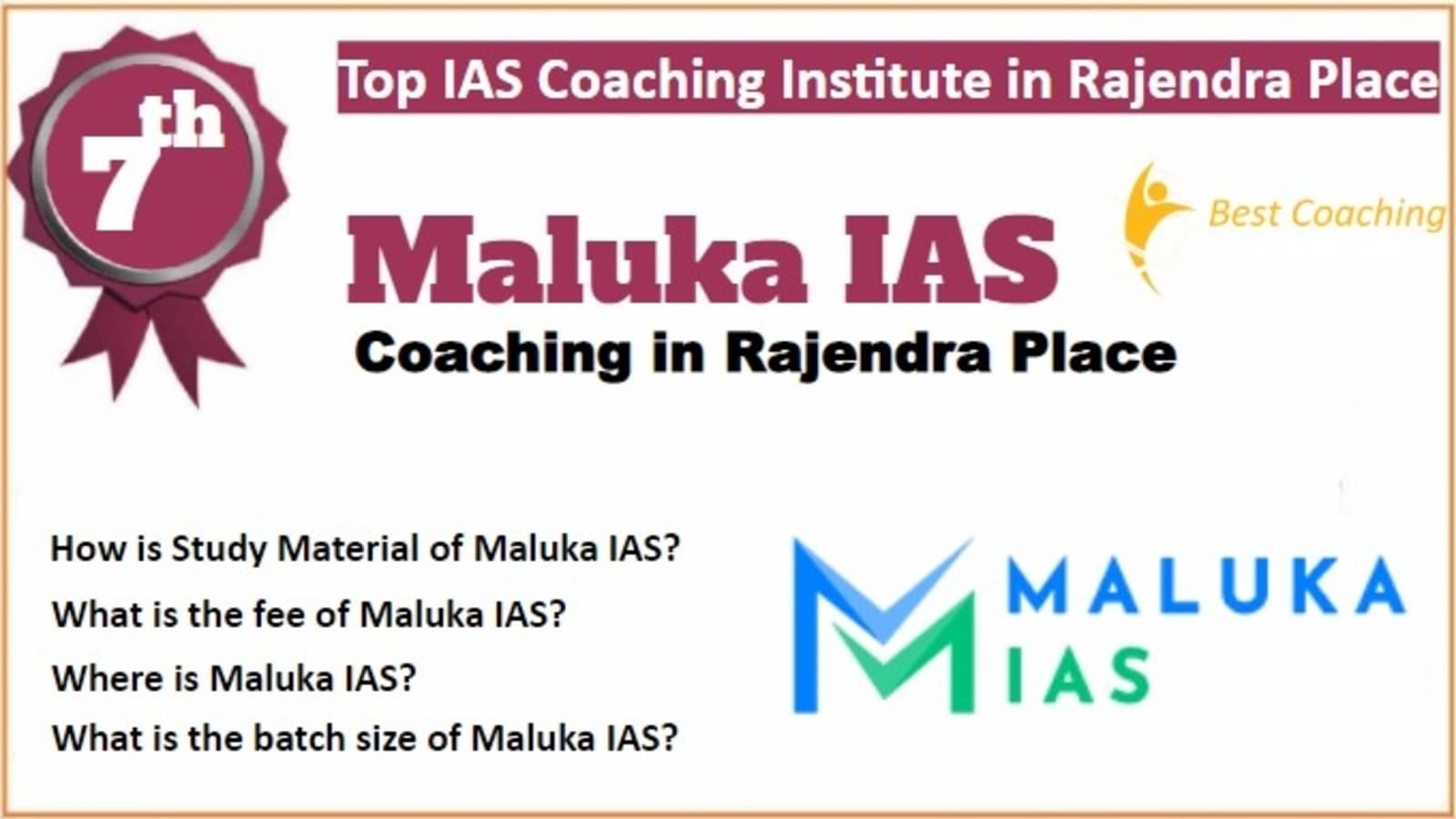 Rank 7 Best IAS Coaching in Rajendra Nagar 