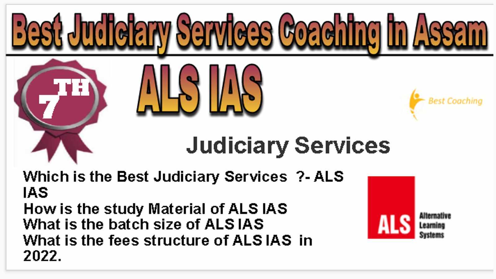 Rank 7 Best Judiciary Services Coaching in Assam