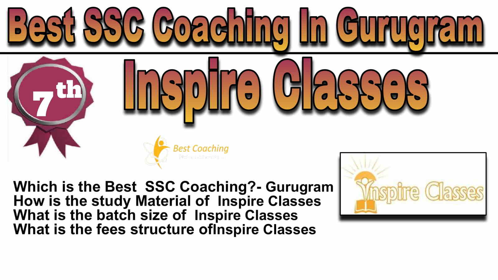 Rank 7 Best SSC Coaching in Gurugram