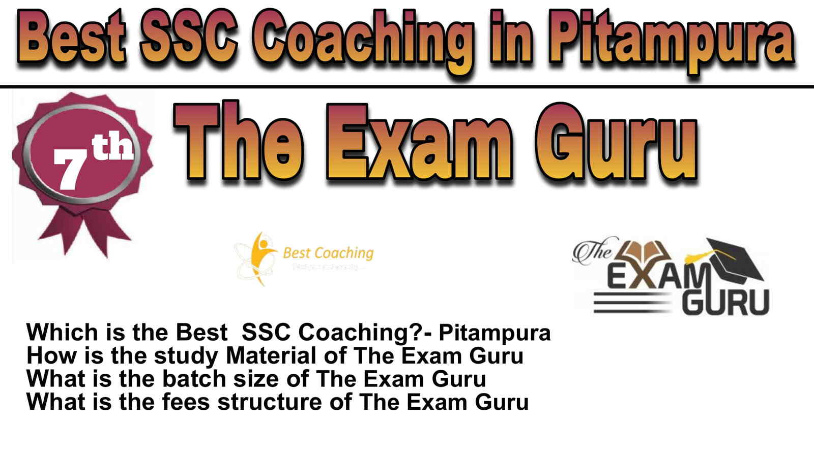Rank 7 Best SSC Coaching in Pitampura