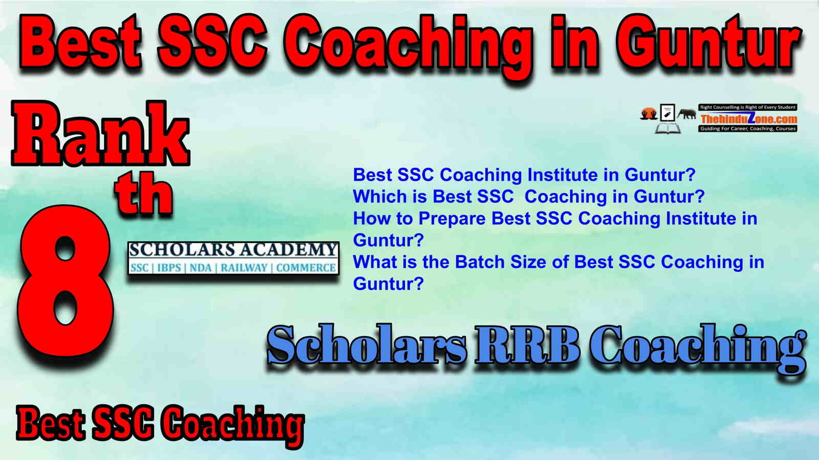 Rank 8 Best SSC Coaching in Guntur