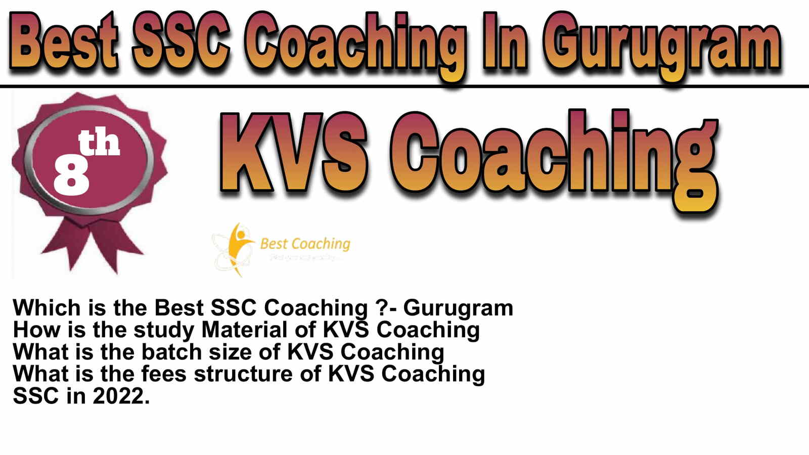 Rank 8 Best SSC Coaching in Gurugram