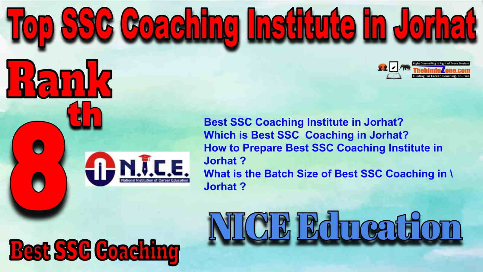 Rank 8 Best SSC Coaching in Jorhat