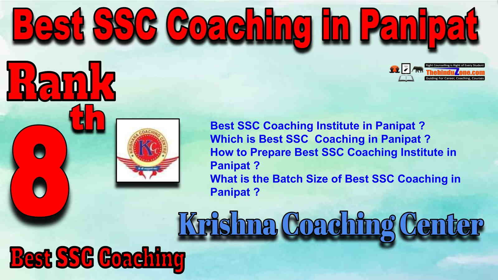 Rank 8 Best SSC Coaching in Panipat