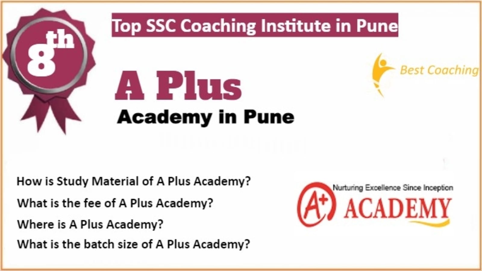 Rank 8 Best SSC Coaching in Pune