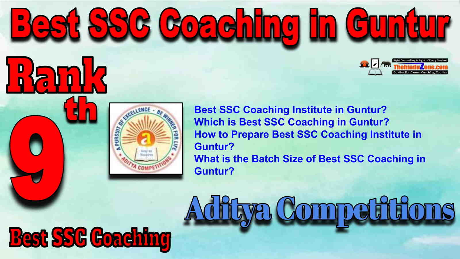 Rank 9 Best SSC Coaching in Guntur
