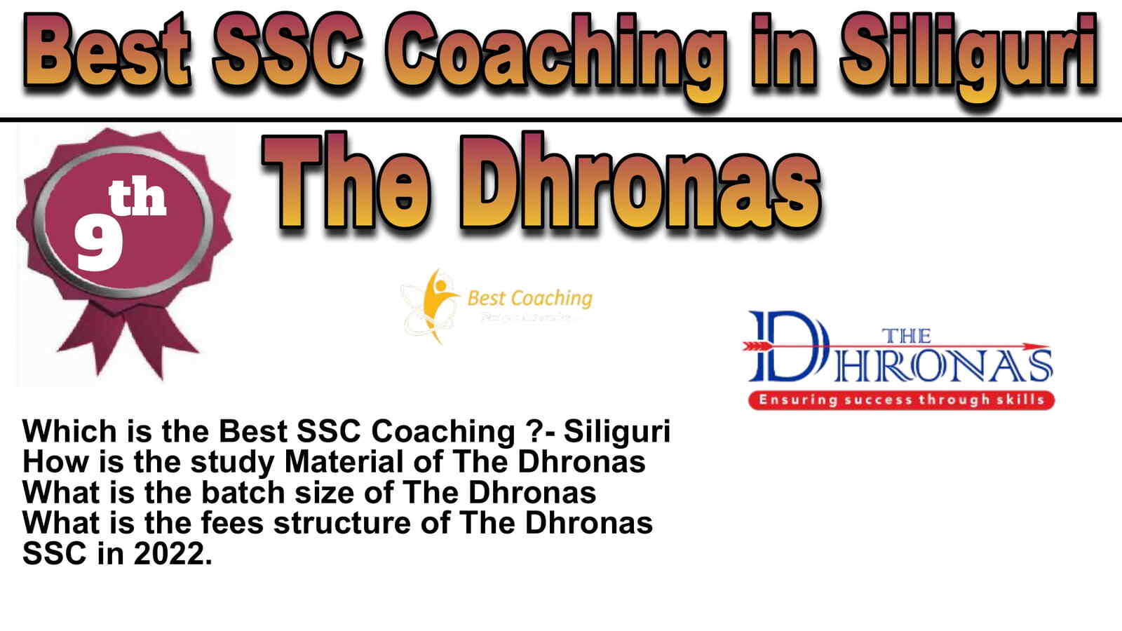 Rank 9 Best SSC Coaching in Siliguri