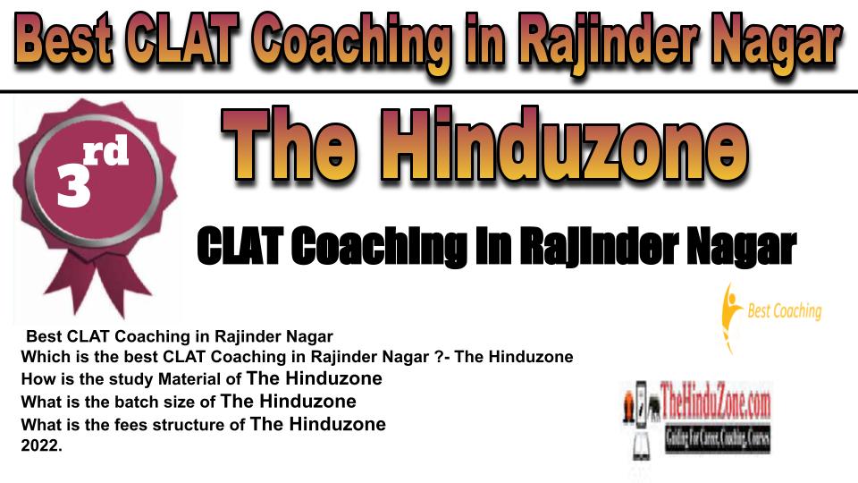 rank 3 Best CLAT Coaching in Rajinder Nagar