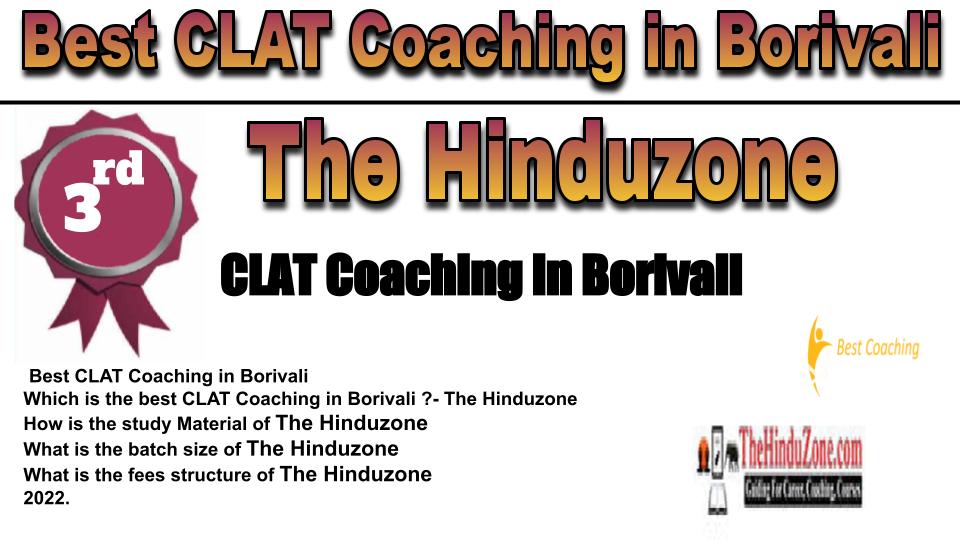 rank 3 best clat coaching in Borivali