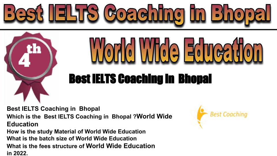 RANK 4 Best IELTS Coaching in Bhopal