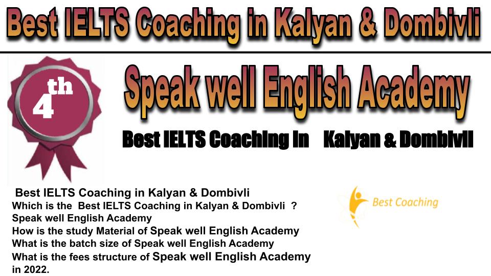 RANK 4 Best IELTS Coaching in Kalyan & Dombivli