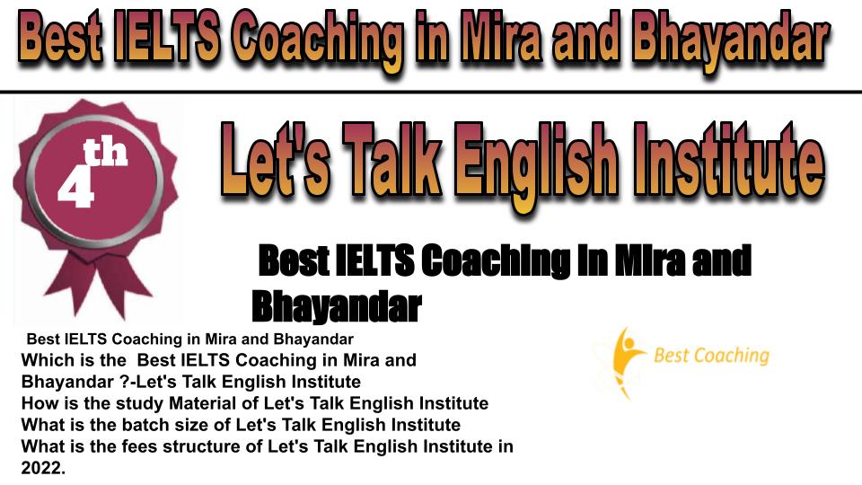 RANK 4 Best IELTS Coaching in Mira and Bhayandar