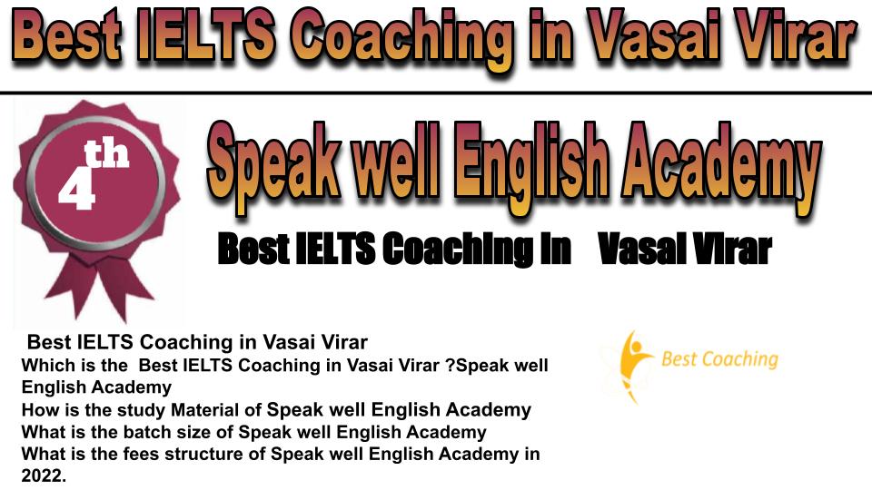 RANK 4 Best IELTS Coaching in Vasai Virar
