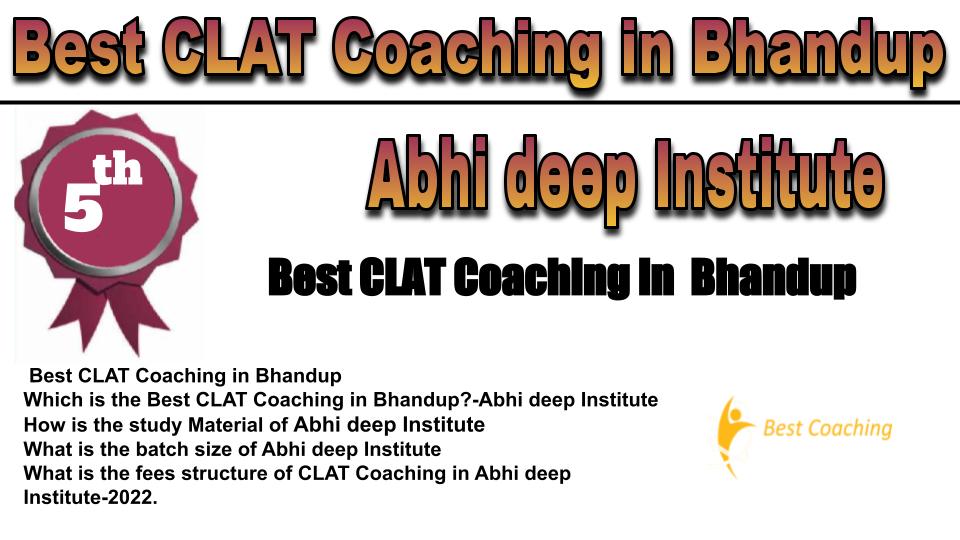RANK 5 Best CLAT Coaching in Bhandup