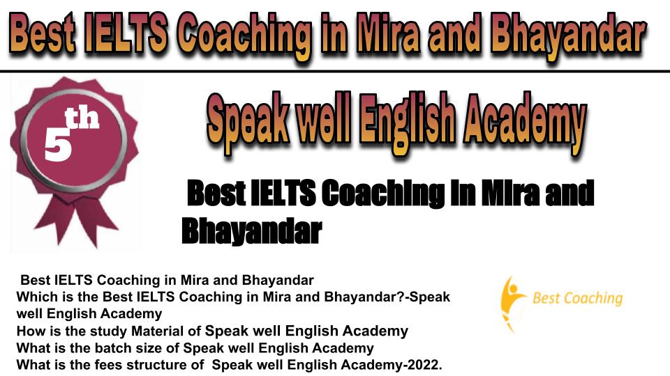 RANK 5 Best IELTS Coaching in Mira and Bhayandar