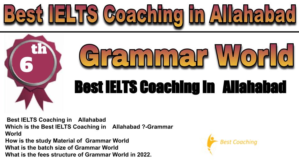 RANK 6 Best IELTS Coaching in Allahabad
